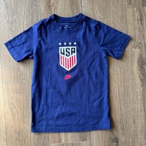 Nike Kids Blue USA T-Shirt (Sz S)